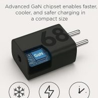65W GaN Fast Charger Adapter – Compact High-Speed Charging Brick