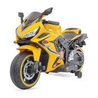 Children’s Ride-On Motorcycle Toy with Training Wheels – Sporty Design Bike