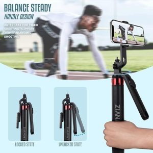 CROWNIZ 3-in-1 Selfie Stick Tripod with Bluetooth Remote