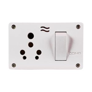 Cona 3-in-1 Combined Switch and Socket Unit