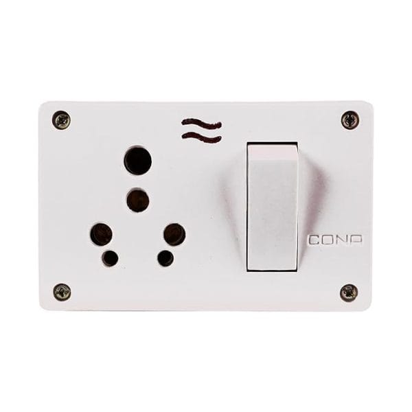 Cona 3-in-1 Combined Switch and Socket Unit,