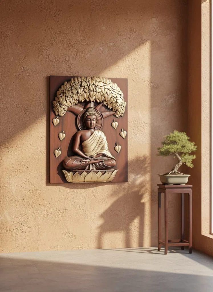 Decorative Wooden Finish Wall Hanging