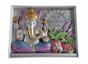 Elegant Lord Ganesha Wall Decor Frame