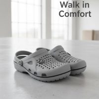 Grey Comfort Clogs