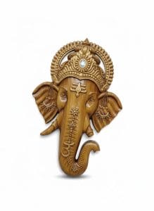 Lord Ganesha Wooden Wall Decor