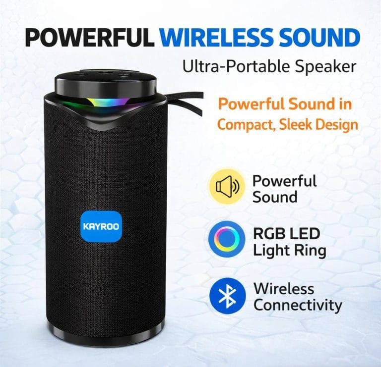 Kayroo Ultra-Portable RGB Wireless Speaker