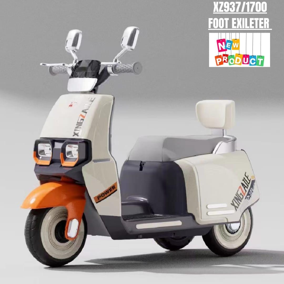 Kids Electric Ride-On Scooty with LED Lights & Music