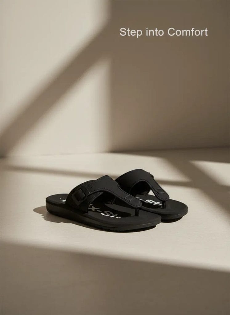 Mix-Star Men’s Premium Buckle-Strap Flip-Flops (2)