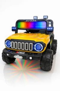 Kids Electric Jeep with Rainbow LED Panel