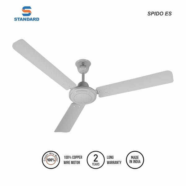 Standard Spido ES High-Speed Ceiling Fan (White)