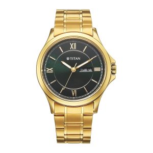 Titan Gold Metal Analog Watch for Men
