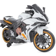 Children’s Ride-On Motorcycle Toy with Training Wheels – Sporty Design Bike