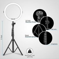 rofessional 5-Foot Adjustable Ring Light Stand with Shock-Absorbent Spring