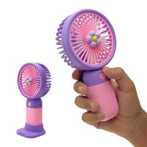 Mini Flower Handheld Fan – Portable Rechargeable
