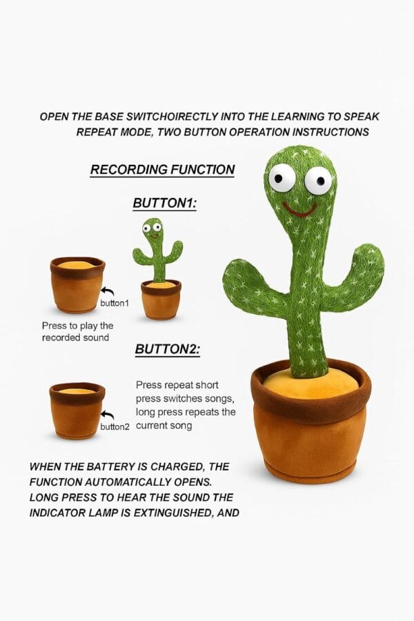 Dancing Cactus Talking Toy
