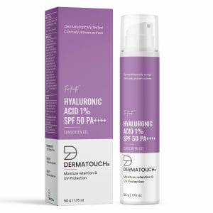 Dermatouch Hyaluronic Acid 1% SPF 50 PA++++ Sunscreen Gel(50g)