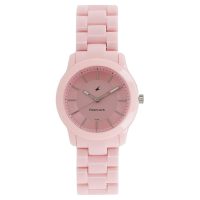 Fastrack Tropical Waters Quartz Analog Pink Dial Plastic Strap Watch for Girls