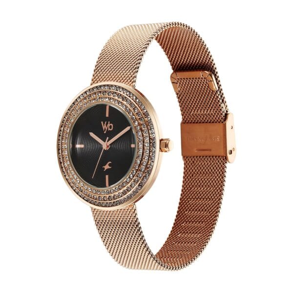 Fastrack Vyb Aurora Quartz Analog Black Dial Watch 2