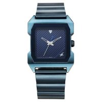 Fastrack Vyb Shred Blue Dial Square Case Analog Watch for Men