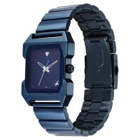 Fastrack Vyb Shred Blue Dial Square Case Analog Watch for Men Back