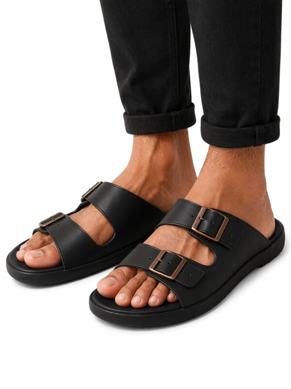 Hermes Men’s Slippers (Black)