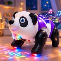 Interactive Musical Walking Panda Toy – 3D Light-Up Dancing Panda with 360° Rotating Disco Ball, Sound Effects, and Moving Limbs