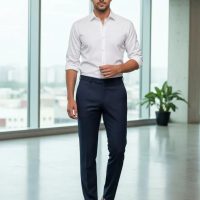 Men's Essential Slim-Fit Formal Trousers