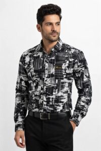 Men’s Art Printed Casual Shirt