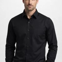 Men’s Premium Essential Oxford Button-Down Shirt Black