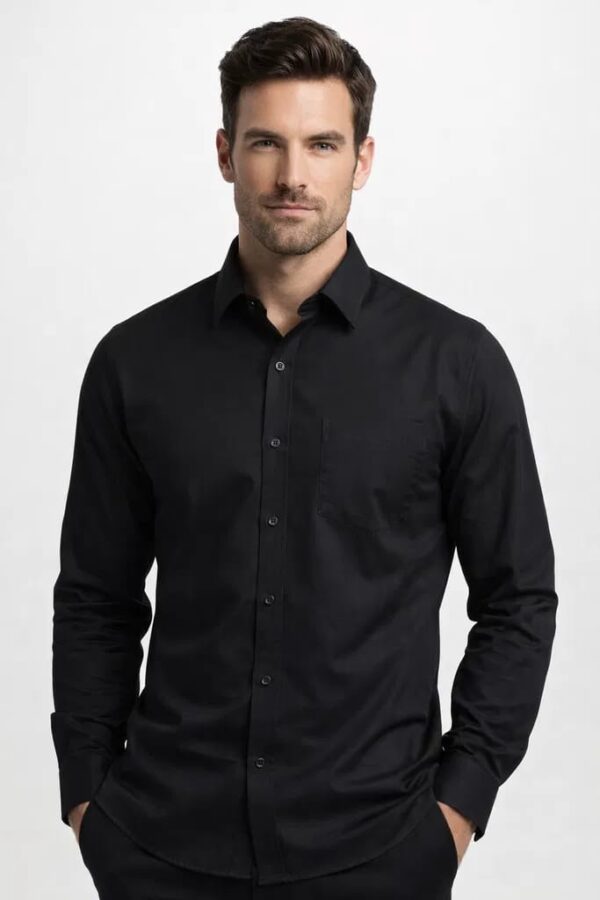 Men’s Premium Essential Oxford Button-Down Shirt Black