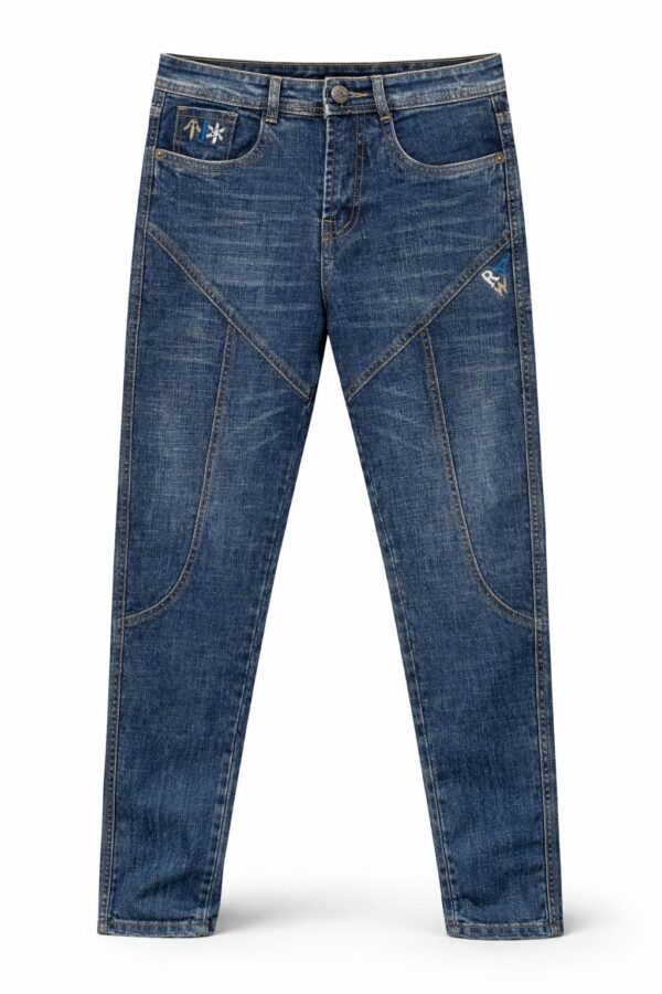 Men’s Urban Architect Panelled Slim-Straight Jeans