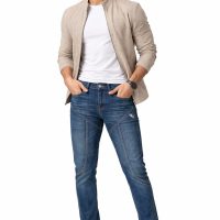 Men’s Urban Architect Panelled Slim-Straight Jeans How to wear