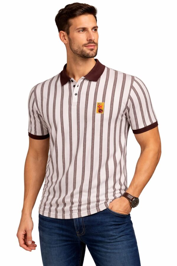 Men's Urban Striped Regular Fit Polo Shirt
