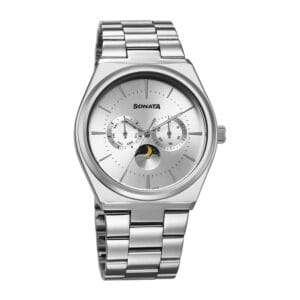 Sonata Silver Dial Watch for Men