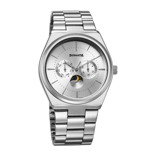Sonata Silver watch