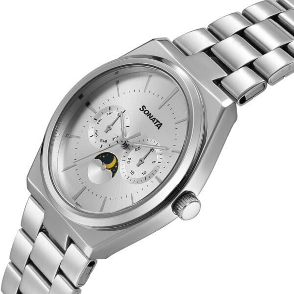 Sonata Silver watch left said