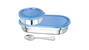 Premium Stainless Steel 2-Tier Lunch Box Set with Airtight Lids