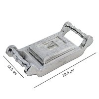 Royal Antique Silver-Finish Dry Fruit Box & Serving Tray