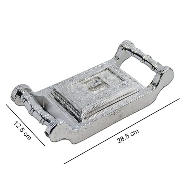 Royal Antique Silver-Finish Dry Fruit Box & Serving Tray Royal Antique Silver-Finish Dry Fruit Box & Serving Tray