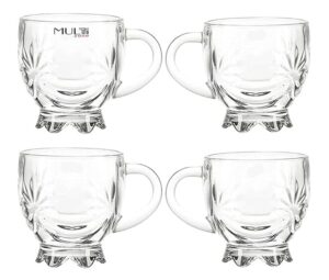 Set of Elegant Glass Mugs