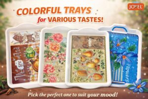 Joyel Designer Melamine Serving Tray Set