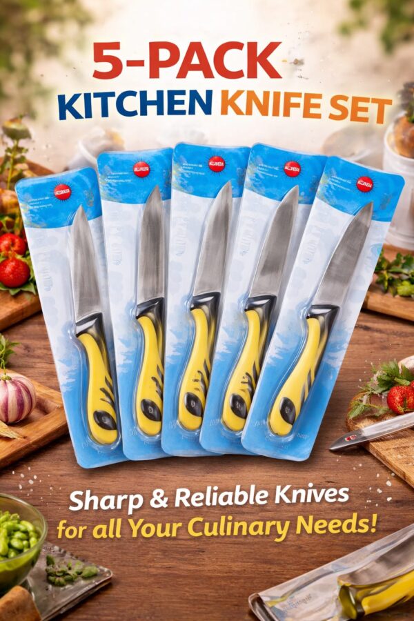 Premium 5-Pack Stainless Steel Kitchen Knife Set