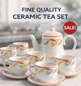 Royal Floral Ceramic Tea Set