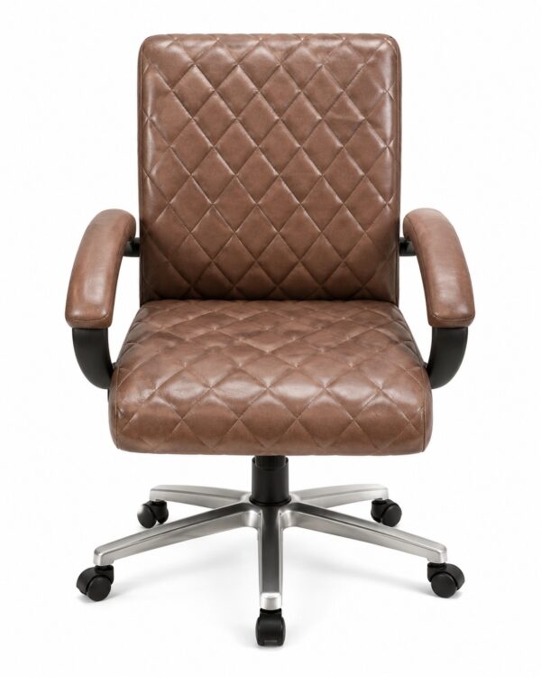 Executive Ergonomic Office Chair with 360° Swivel Wheels