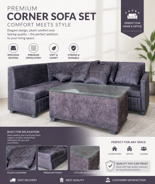 L-Shape Sectional 5 Seater Sofa Set 2 L-Shape Sectional 5 Seater Sofa Set 2