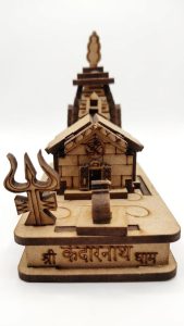 3D Kedarnath Temple Model with Trishul