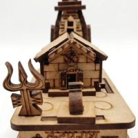 3D Kedarnath Temple Model with Trishul
