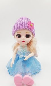 Cute Doll with Woolen Cap