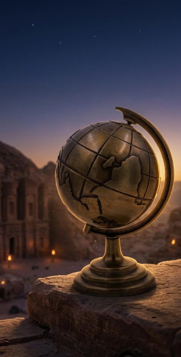 Antique Earth Globe Showpiece.