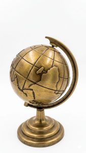 Antique Earth Globe Showpiece